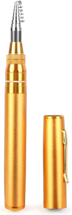 Telescopic Fishing Rod, Telescopic Pocket Pen Fishing Rod Mini Fishing Accessories Fishing Pole Pocket Fishing Rod with Mounting Hook Design for Travel Saltwater Freshwater
