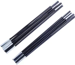 Tent Poles Fiberglass Canopy Pole Kit Outdoor Support Rods Replacement Kit Awning Frame Pole Canopy Accessory Easy Assembly Sections/Pcs