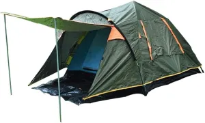 Tent Tent,Double Layer Automatic Tent,Waterproof Pop Up Double Layer Tent Family Shelter Carry Bag Holiday Tent Color:Green