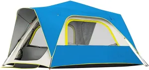 Tents Instant Pop Up Family Camping for 3-4,5-8 Persons, Dome Waterproof Sun Shelter, Backpacking with Removable Rainfly