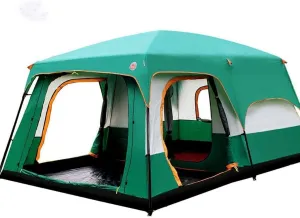 The Camel Outdoor 6/7/8/9/10-12 People Camping 4 Season Tent Outing Two Bedroom Tent Big Space Camping Tent Carpas