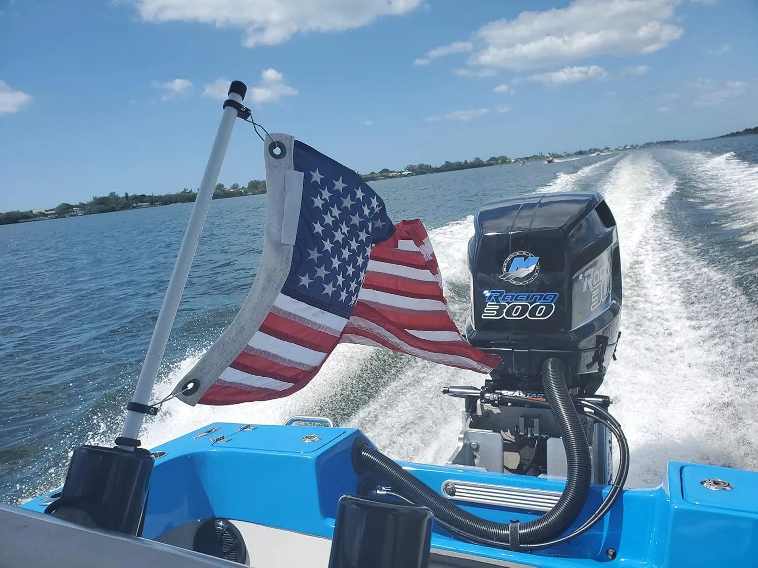 The Original Rod Holder Boat Flag Pole - No Flag (2-1/2' Foot)