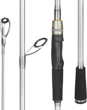 THKFISH Travel Fishing Rods, 4 Piece Spinning Rod with Bag,6-7.87Feet Carbon Fiber Lightweight Ultra Portable Fishing Pole for Trout Bass Salmon Sunfish Outfit Travel Fishing