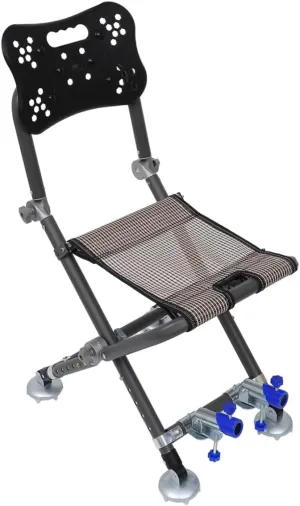 Totority Adjustable Aluminum Outdoor Fishing Chair Lightweight Folding Camping Stool Beach Lounger Canopy