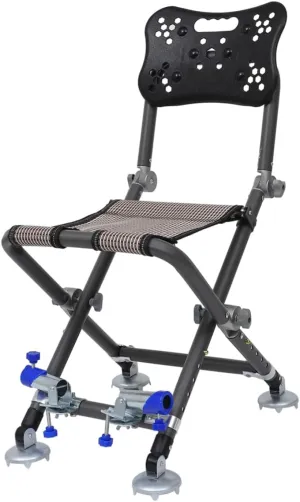Toyvian Outdoor Fishing Lounger Portable Aluminum Chair Folding Camping Stool Beach Seat for Travel