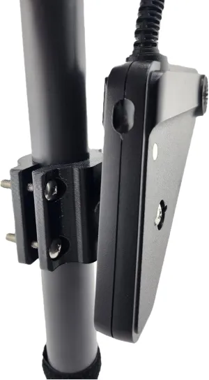 Transducer Mount for Lowrance Eagle Eye 9 - for 3/4" PVC, Summit or HDI Pole, Adjustable Clamp Style for 1" to 1.5" Pole