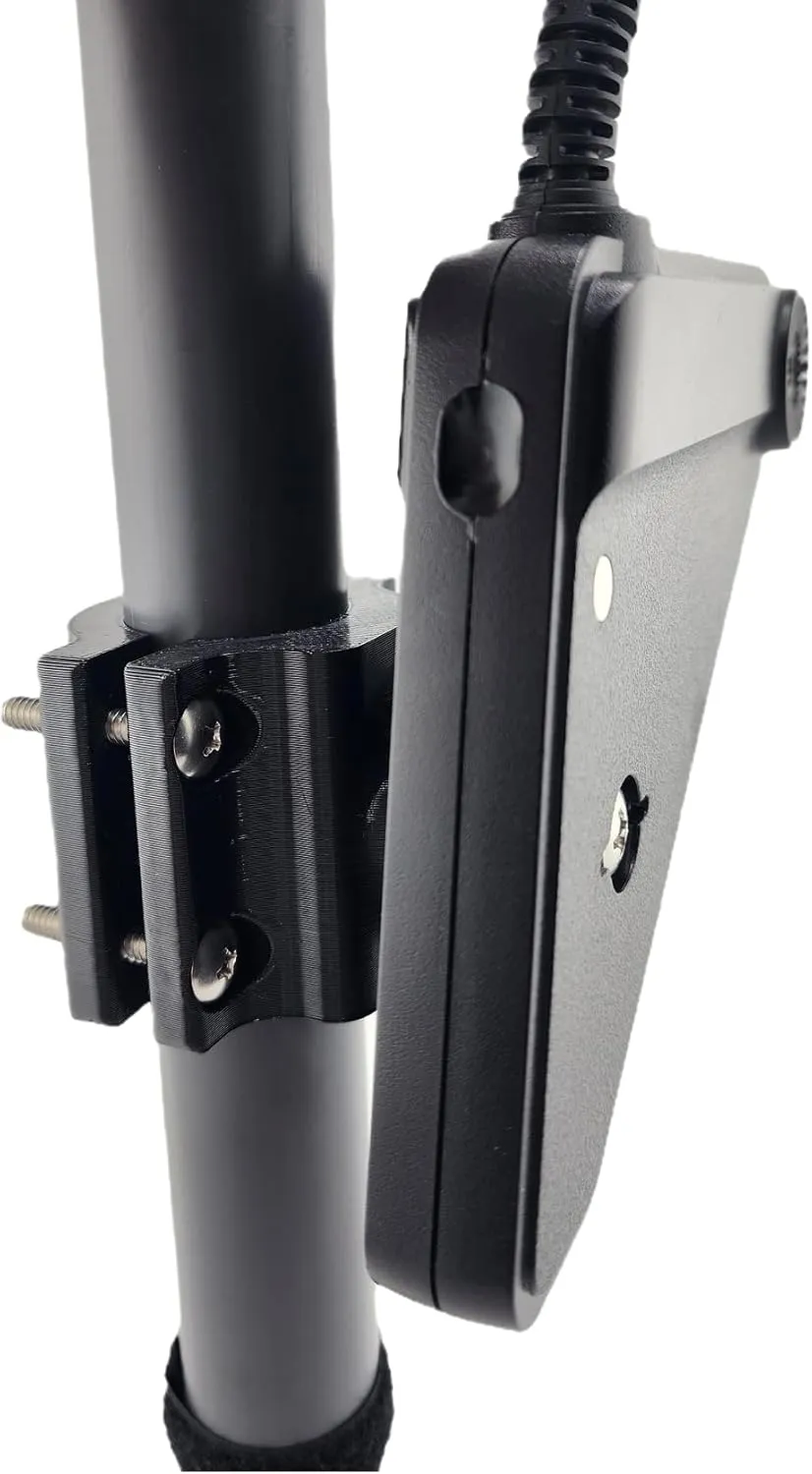 Transducer Mount for Lowrance Eagle Eye 9 - for 3/4" PVC, Summit or HDI Pole, Adjustable Clamp Style for 1" to 1.5" Pole