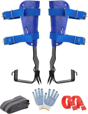Tree Climbing Gear Kit - Tree Climbing Gear | Tree Pole Climbing Shoes Tool for Picking Fruit | Hunting Observation | Indoor Climbing and Sports | Strong Load-Bearing | Non-Slip Climbing Equipment