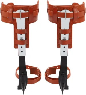 Tree Climbing Gear,Tree Climbing Spikes,Adjustable Safety Belt Gloves Gear Pole Forging Tool for Outdoor Jungle,Survival,Fruit Picking 440Lbs