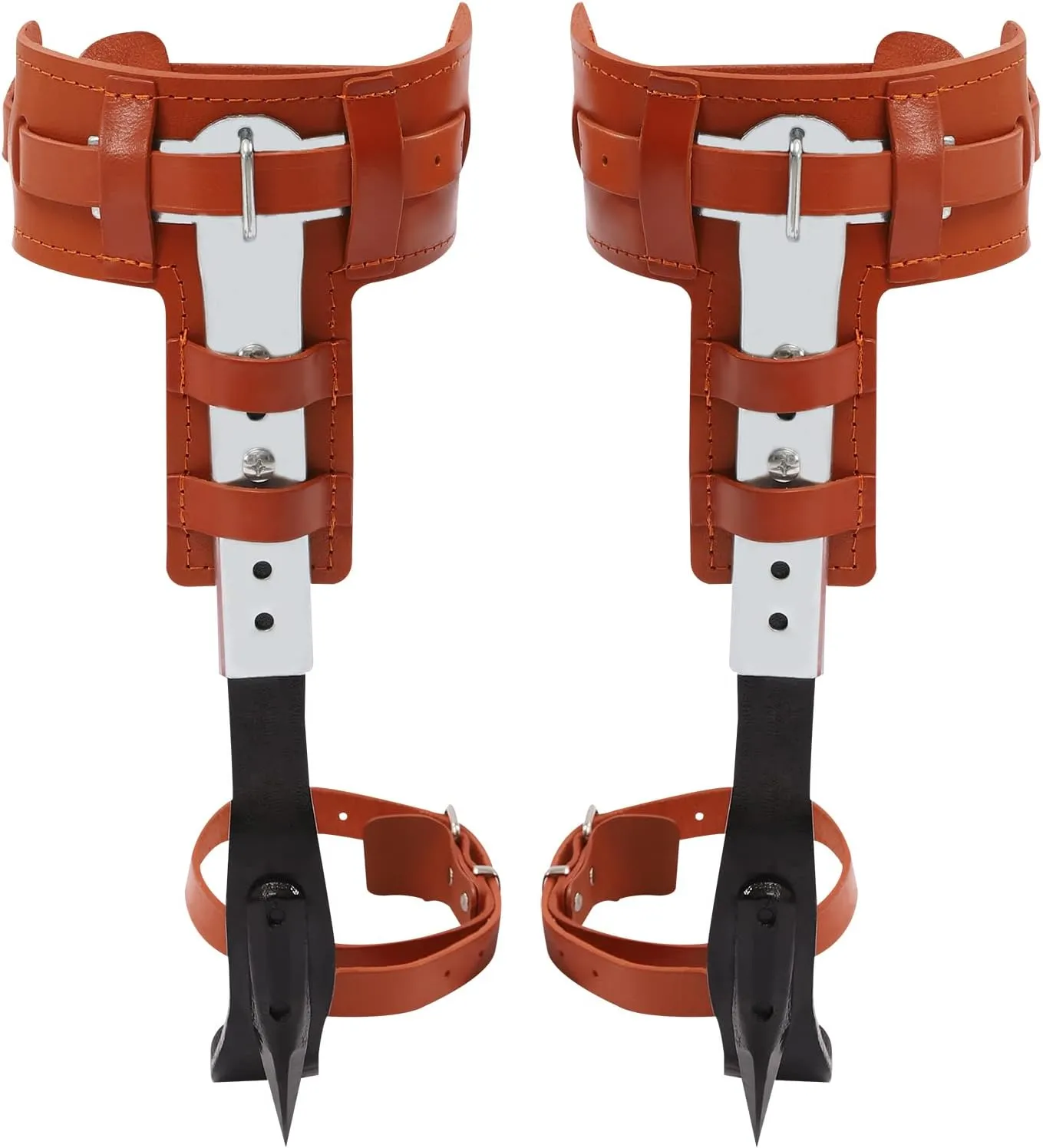 Tree Climbing Gear,Tree Climbing Spikes,Adjustable Safety Belt Gloves Gear Pole Forging Tool for Outdoor Jungle,Survival,Fruit Picking 440Lbs