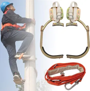 Tree Climbing Tool, Professional Tree Climbing Gear Kit with Seat Belt, Non-Slip Climbing Tree Spikes for Electric Worker, Hunting Observation,400model