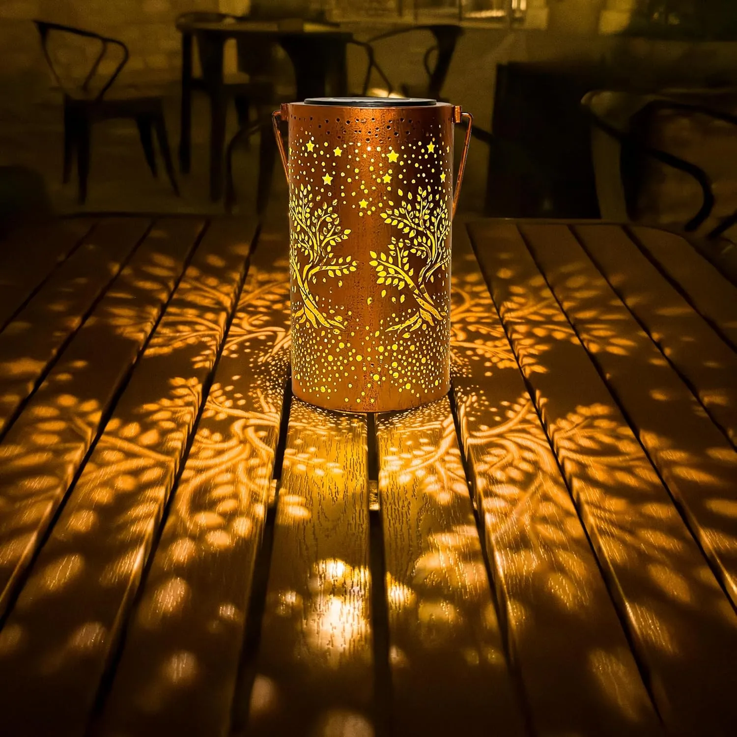 Tree of Life Solar Lanterns Outdoor Waterproof, Birthday Gifts for Women Mom Grandma, Hanging Solar Lights for Yard, Patio, Porch, Garden Decor, Christmas Gifts for Her/Him