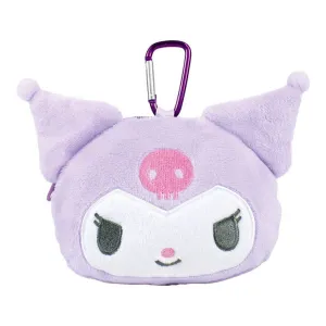 T's Factory Sanrio Mascot  Pouch Keychain w/Carabiner - Kuromi