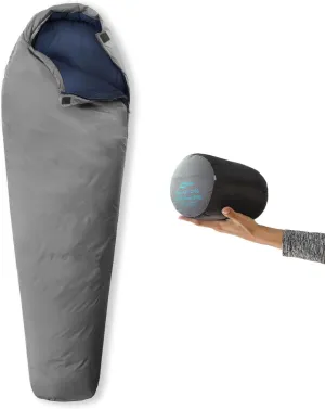 Ultra Compact Down 3 Season Mummy Sleeping Bag, 700 Fill Power Sleep Sack for 3 Season, Ultra Lightweight, Compact and Portable, for Hiking Traveling Camping Backpacking Adult Outdoor Durable