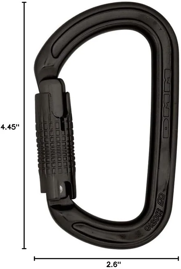 Ultra D Locksafe MATT Grey 3-Stage Auto-Locking Carabiner by DMM