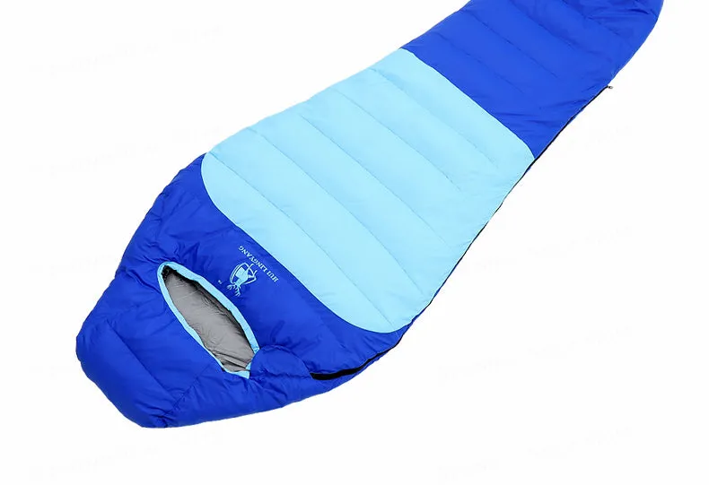Ultralight Camping Sleeping Mummy White Duck Down Sleeping Bag