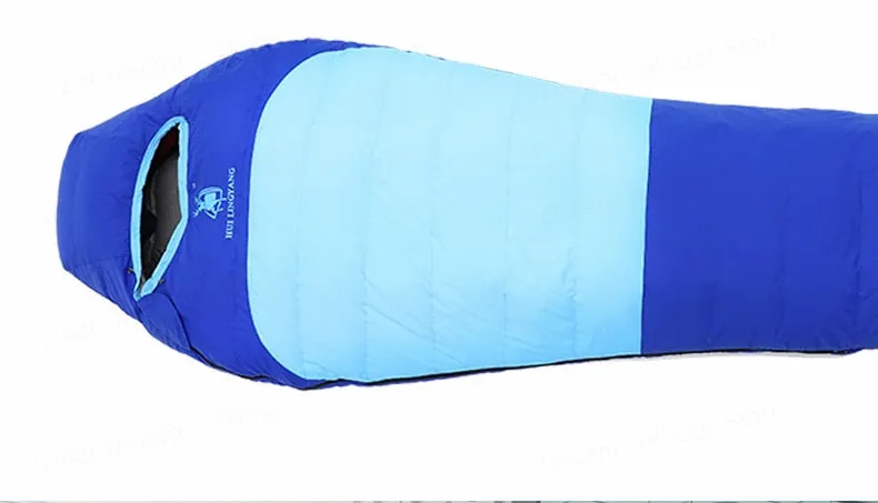 Ultralight Camping Sleeping Mummy White Duck Down Sleeping Bag