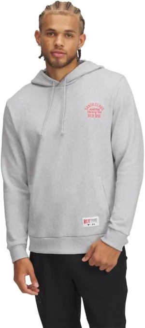 Under Armour Men's Project Rock Red One North Pole Training Club Hoodie