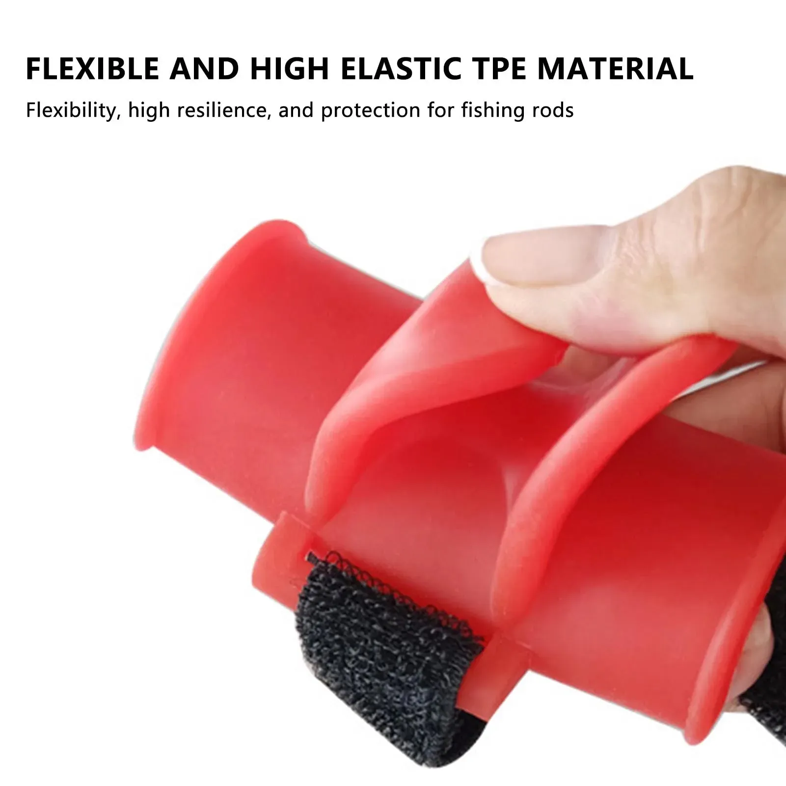 Universal Fishing Rod Holder Silicone U-Shaped Pole Wrap Equipment Suitable for Sea Lake River Fishing MIAO