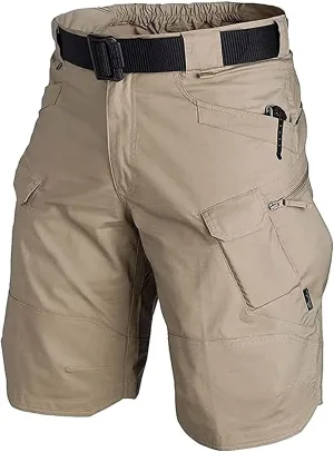 URBEST Tactical Shorts for Men Waterproof Breathable Quick Dry Hiking Fishing Cargo Shorts with Multi Pockets(NO Belt)