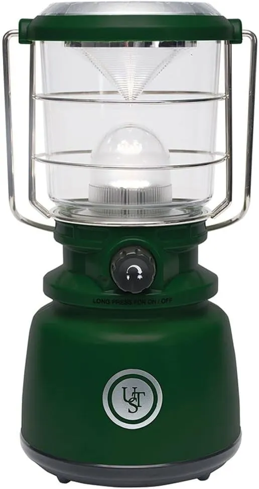 UST Heritage Camp 1,000 Lumen Water Resistant Lantern with Dimmer Switch and Hook for Camping, Hiking, Emergency and Outdoor Survival