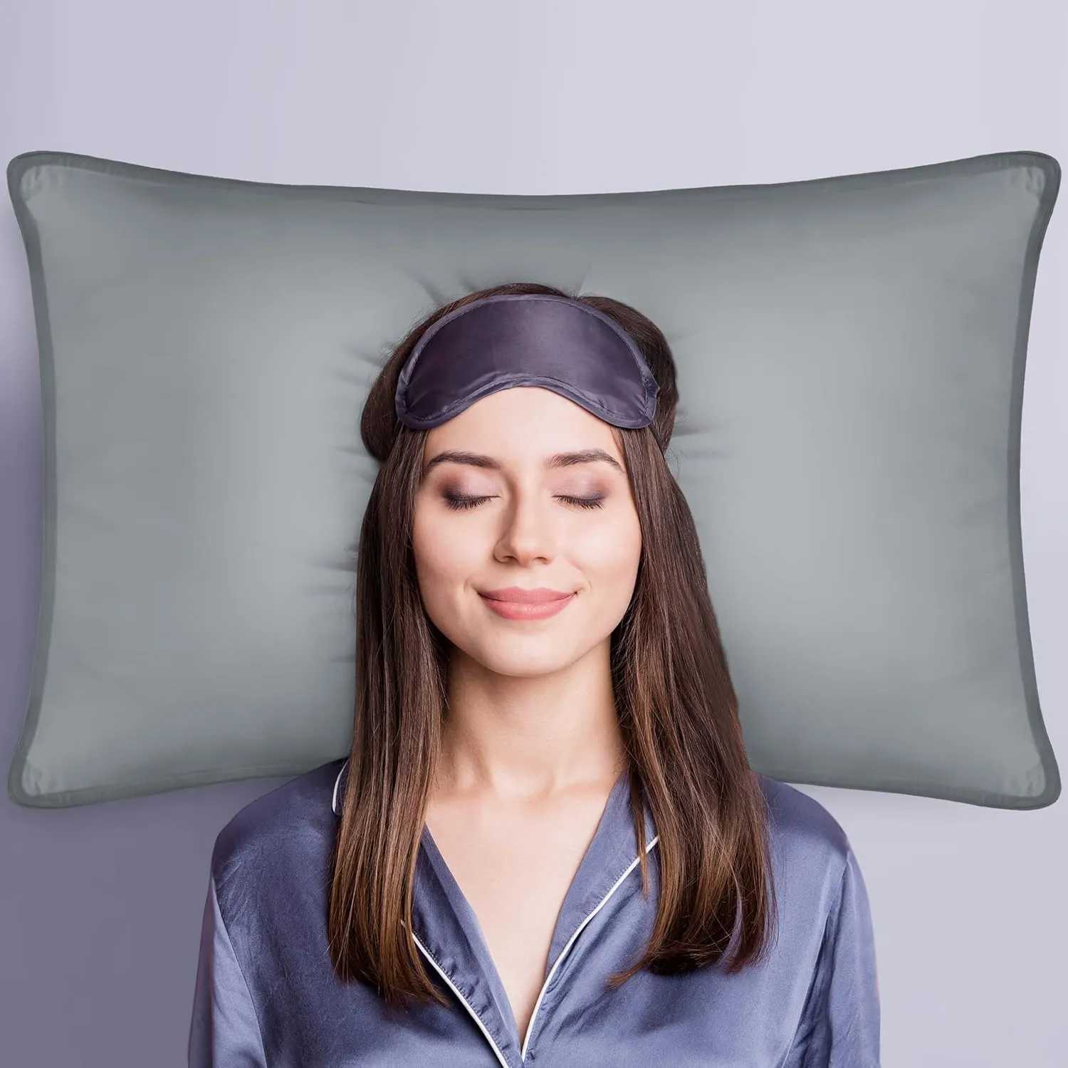 Utopia Bedding Bed Pillows for Sleeping (Grey), King Size, Set of 2, Hotel Pillow, Cooling Pillows for Side, Back or Stomach Sleepers