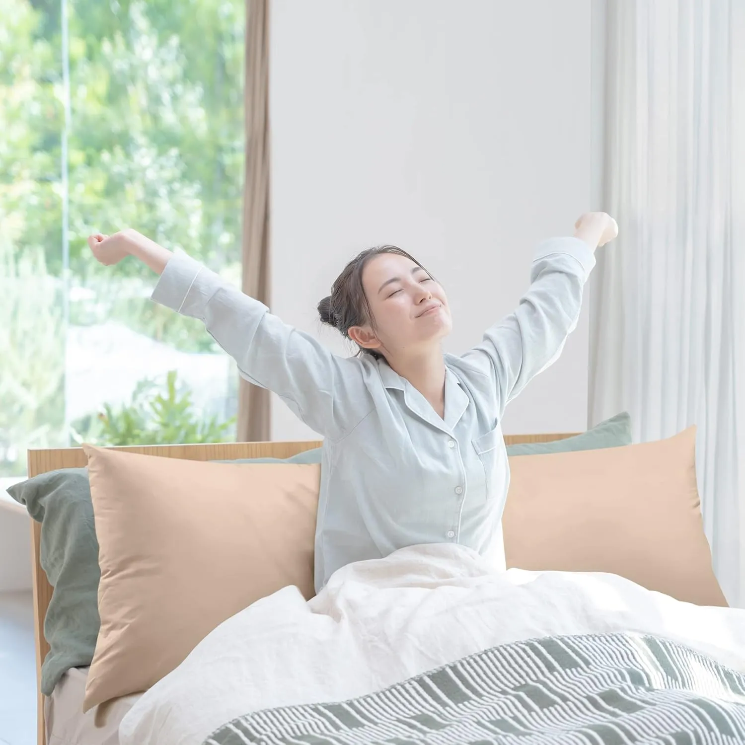 Utopia Bedding Full Body Pillow for Adults (Beige, 20 x 54 Inch), Long Pillow Insert for Sleeping, Ideal for Side Sleepers