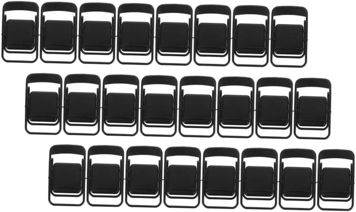 VANZACK 3sets Dollhouse Mini Chairs Miniature Folding Phone Stand Furniture for Doll Houses Miniature Furniture 24pcs*3