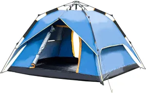 VejiA Compact Camping 2 Person Tent Double Layer Outdoor Lightweight Tent Waterproof Wind Proof for Hiking Fishing Mountaineering 183 122 82Cm