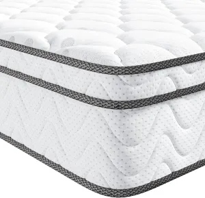 Vesgantti Full Size Mattress, 12 Inch Hybrid Double Bed Mattress in a Box with Memory Foam and Pocket Spring, Ergonomic Design & Pressure Relief, Medium Firm Feel, 54"*75"*12"