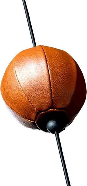 Vintage Double End Speed Ball Bag, Precision Punching Bag Reaction Punching Ball with Adjustable Cords Carry Bag