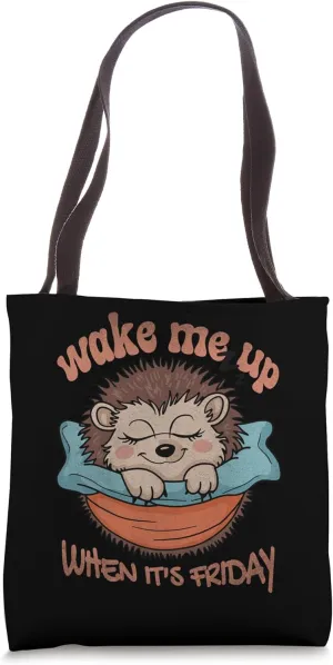 Vintage Inspired Retro Meme Hedgehog Snuggly And Cozy Tote Bag