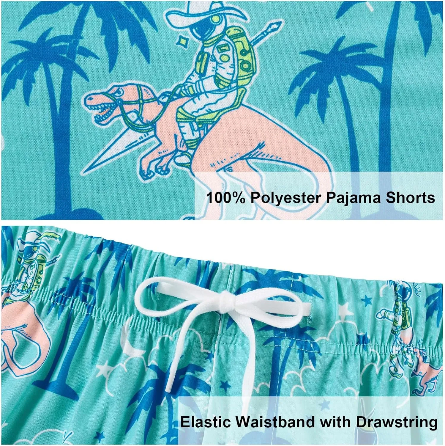 Vogseek Pajama Shorts for Men, Men's Pajama Bottoms, Sleep wear Pjs Pants