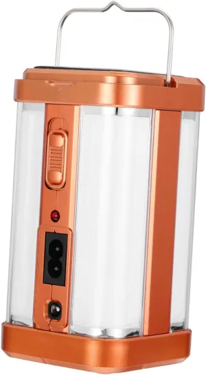 VOSAREA 1Pc Solar Powered Portable Camping Light Handheld Outdoor Lantern for Camping Hiking and Emergency Use Antique Brass Finish Energy Saving and Durable Design