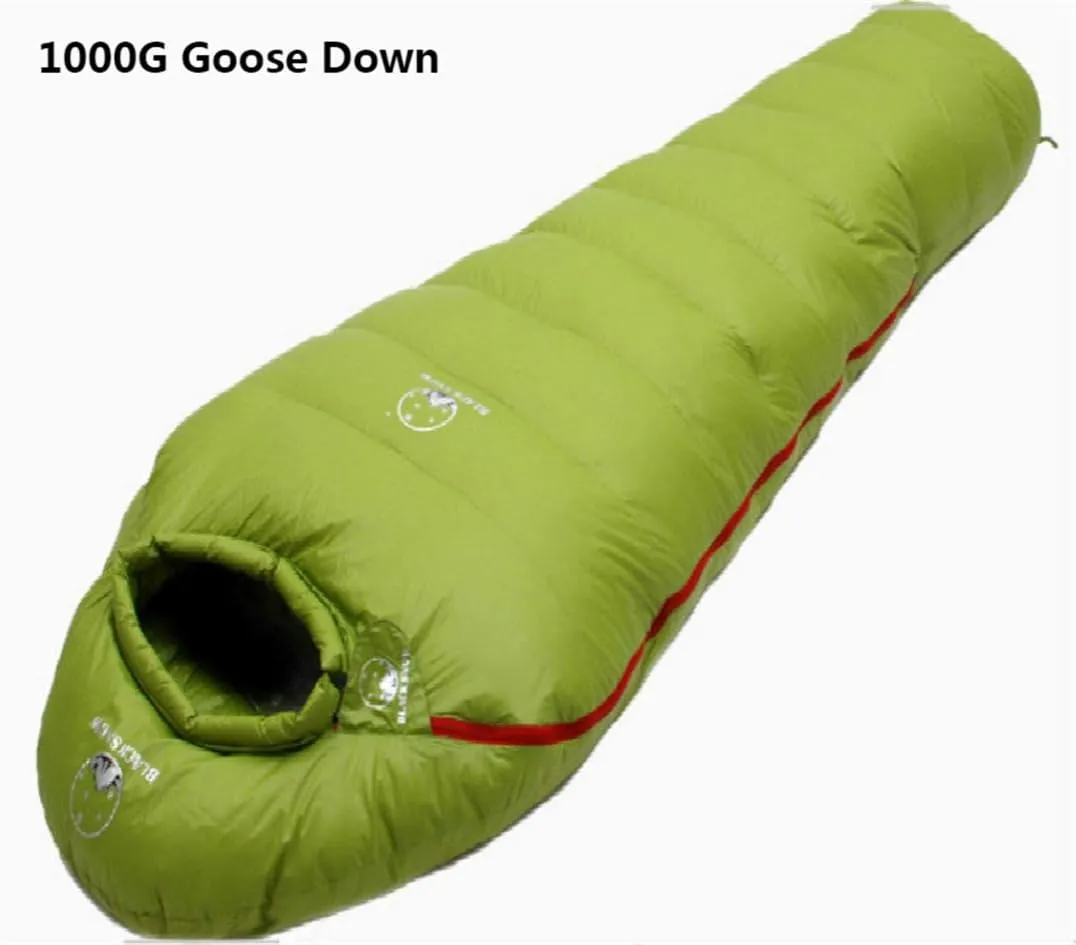 Winter Outdoor Camping Mummies Soft Goose Down Sleeping Bag Ultra Light Warm Stitching Double Sleeping Bag