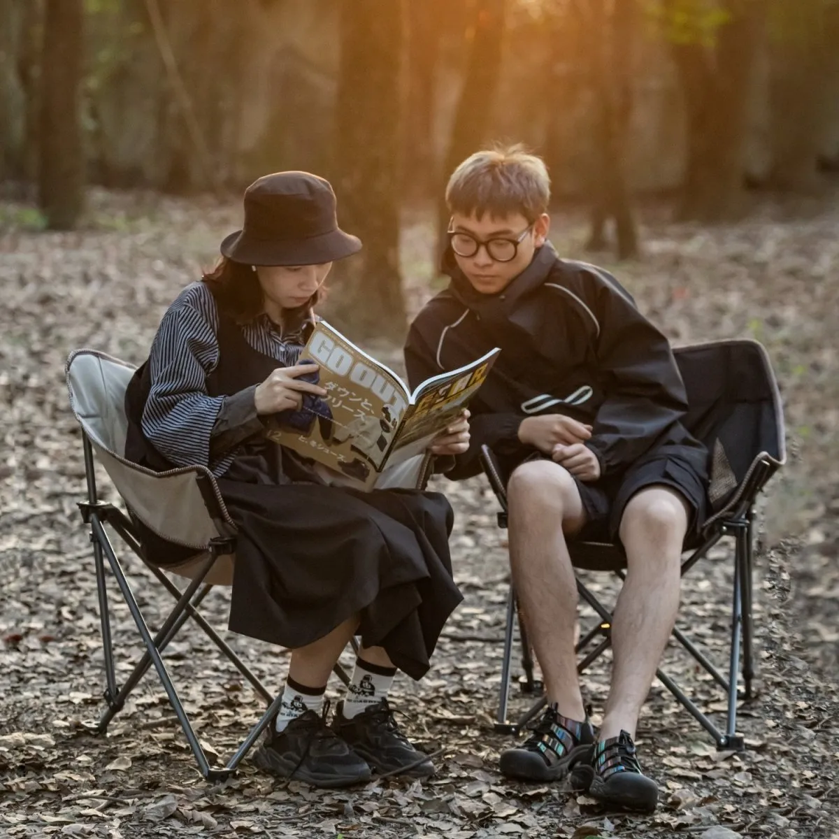 XD Outdoor folding moon chair
