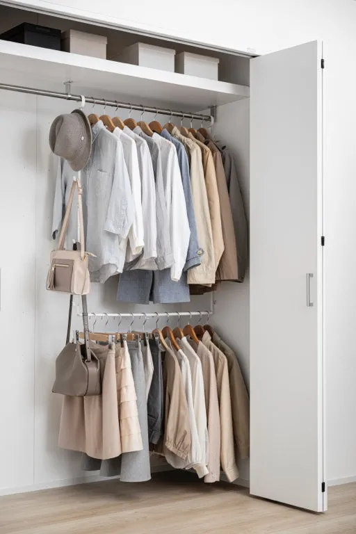 Yamazaki 2-Tiered extendable closet rack - Smart - White