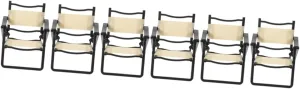 YARNOW 4sets 2pcs Miniature Beach Chair Foldable Dollhouse Chairs for Outdoor Scenes Play for Doll Collection Decor Addition to Any Miniature Landscape 2pcs*4