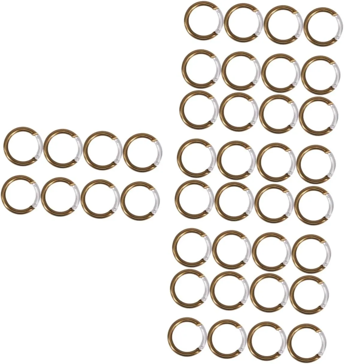 YARNOW Camping Button Cord Fasteners Key Chain Rings Round Cord Locks Draw Toggle Car Key Chain Retractable