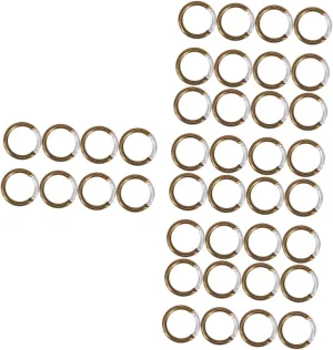 YARNOW Camping Button Cord Fasteners Key Chain Rings Round Cord Locks Draw Toggle Car Key Chain Retractable