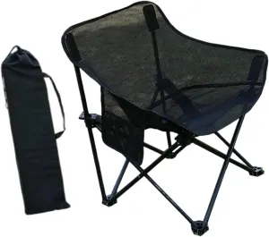 Yiju Folding Chair Camping Chair Heavy Duty Folded with Carrying Bag for Adults for Park Patio Sporting Events Fishing Backyard, Black