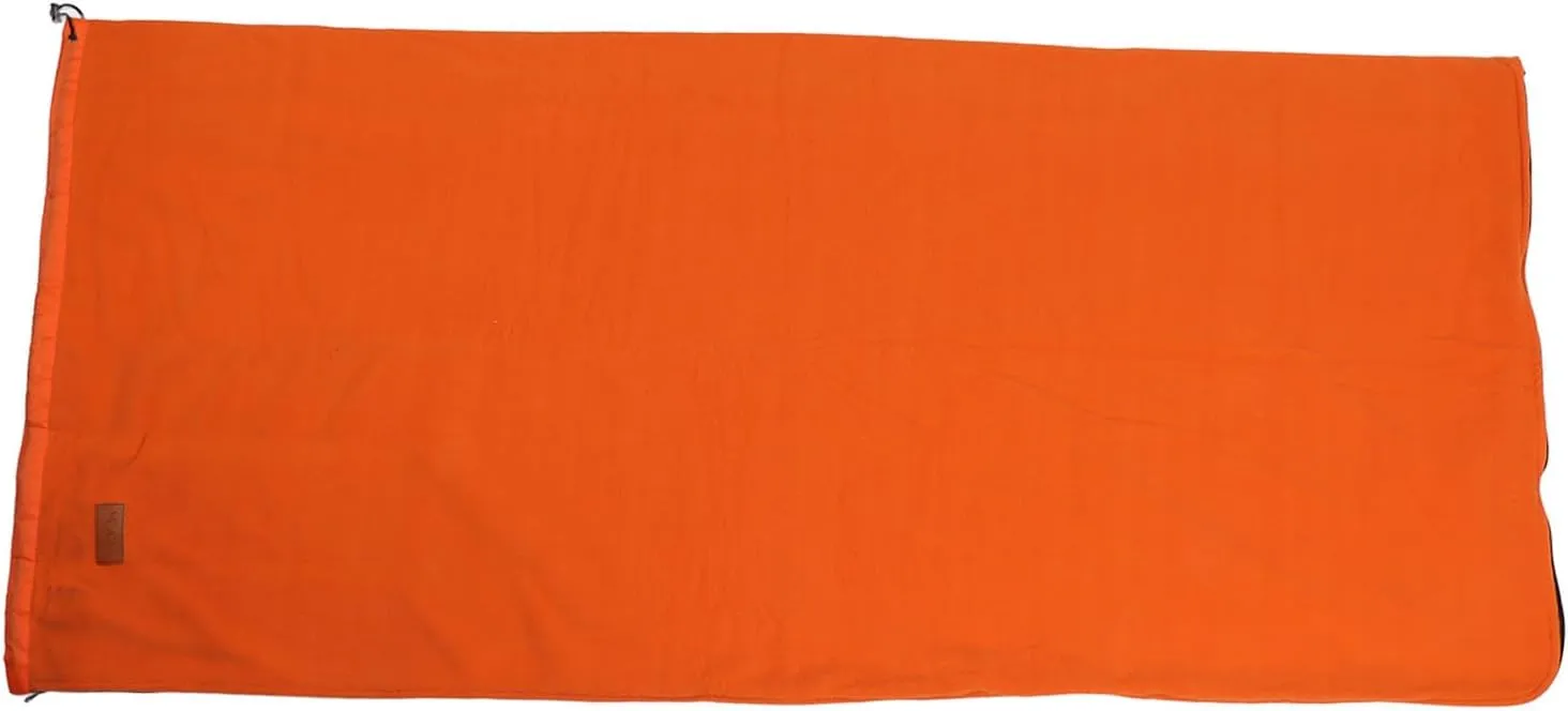 Zippered Camping Blanket, Double Washable Sleeping Bag Liner, Extra Thick, for Backpacking