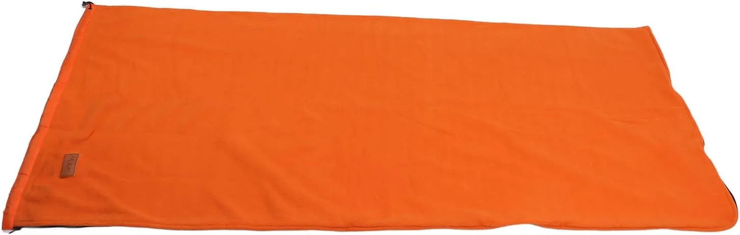 Zippered Camping Blanket, Double Washable Sleeping Bag Liner, Extra Thick, for Backpacking