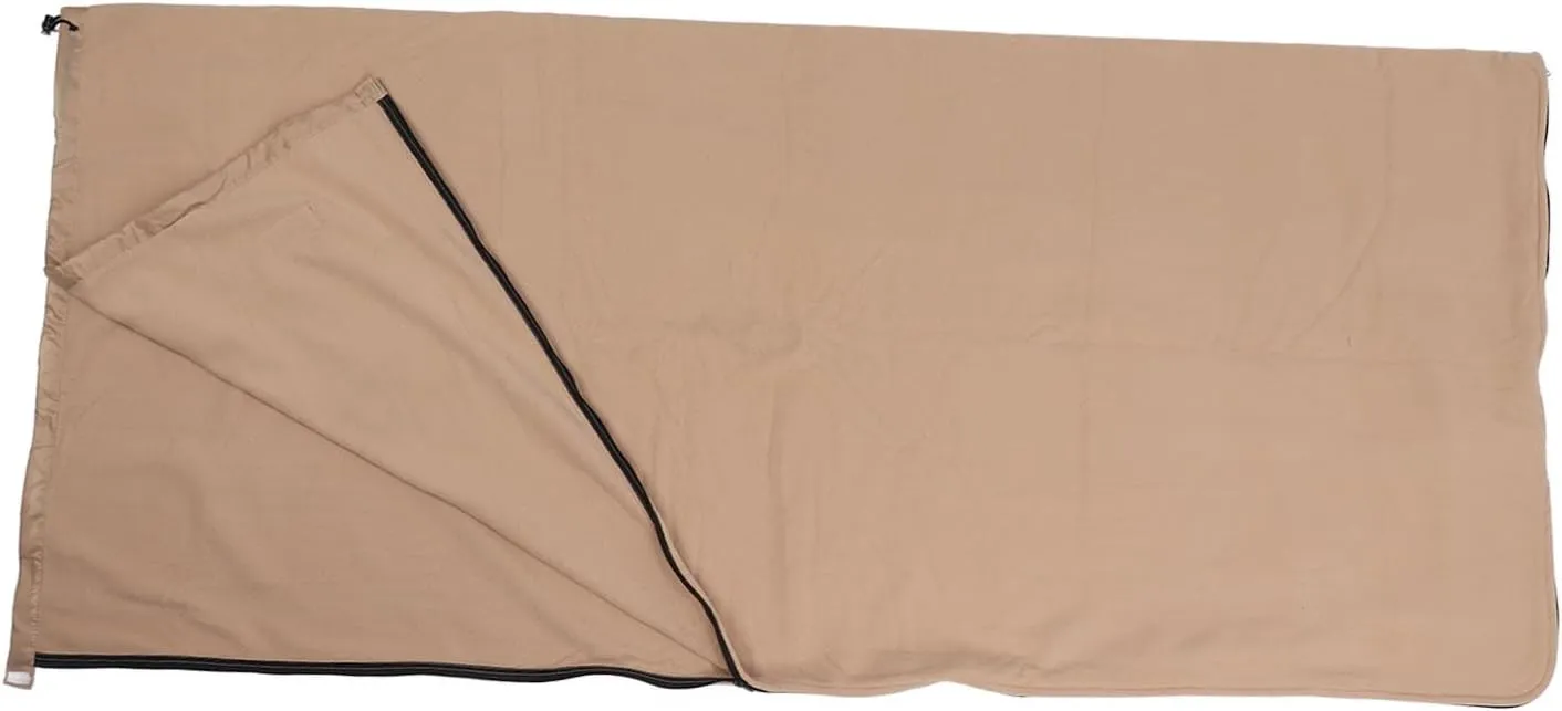 Zippered Camping Blanket, Double Washable Sleeping Bag Liner, Extra Thick, for Backpacking