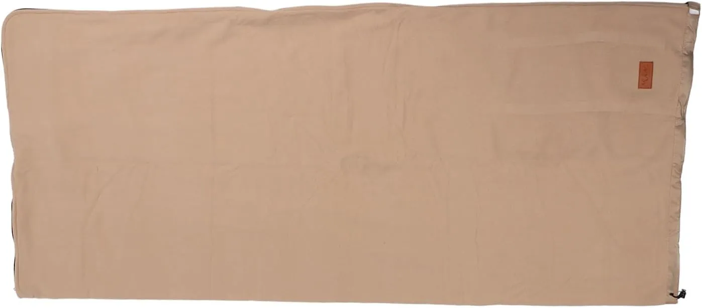 Zippered Camping Blanket, Double Washable Sleeping Bag Liner, Extra Thick, for Backpacking
