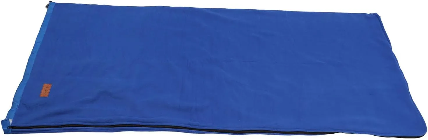 Zippered Camping Blanket, Double Washable Sleeping Bag Liner, Extra Thick, for Backpacking