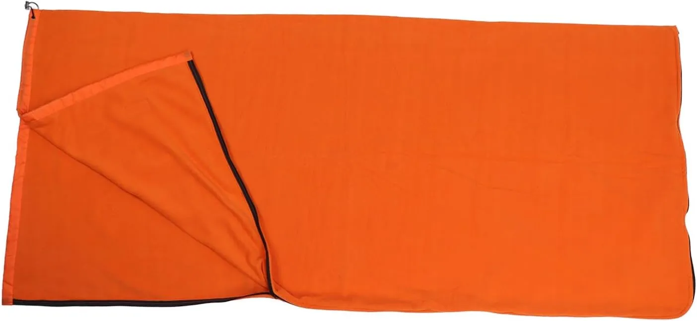 Zippered Camping Blanket, Double Washable Sleeping Bag Liner, Extra Thick, for Backpacking