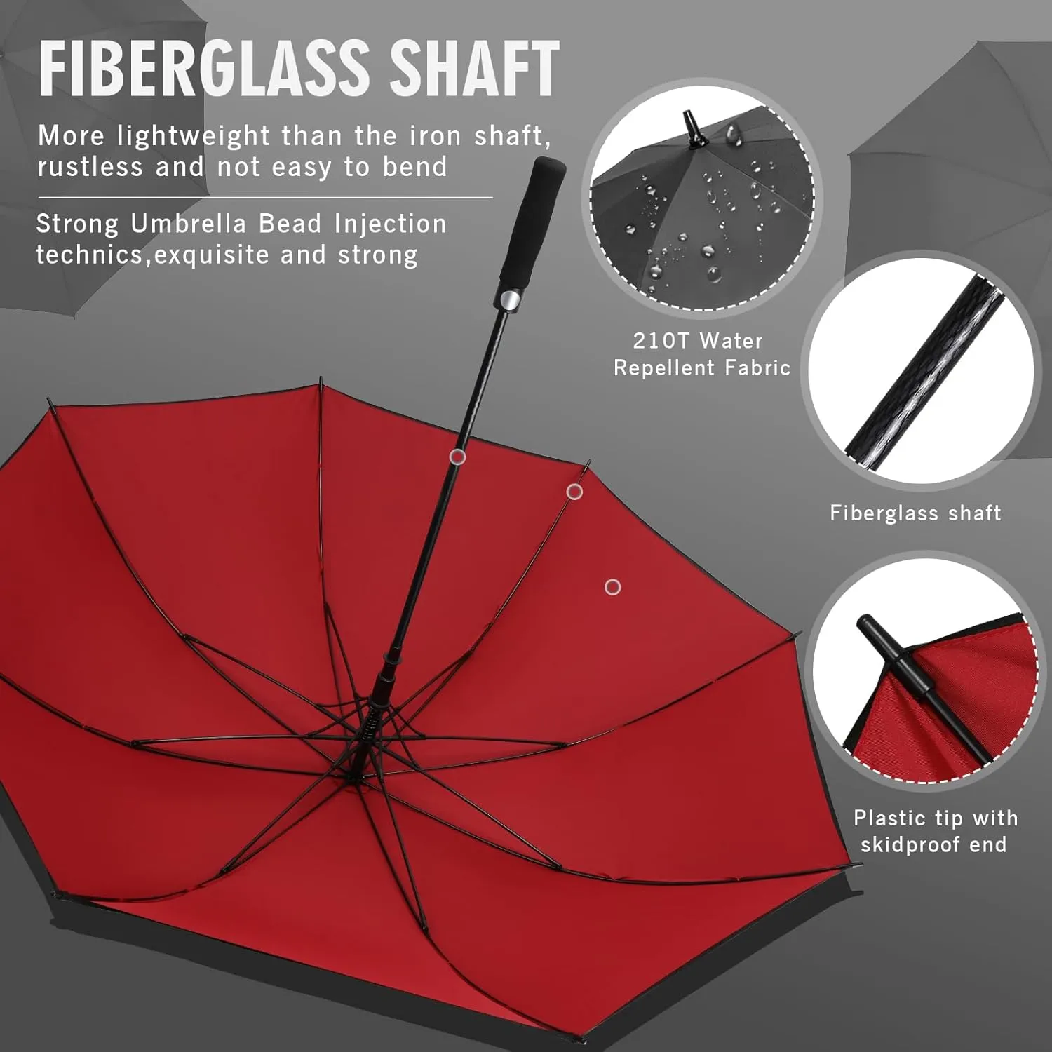 ZOMAKE Large Golf Umbrella for Rain Heavy Duty,Big Golf umbrellas Windproof,51/54/62/68 Inch Extra Large Oversized Umbrella