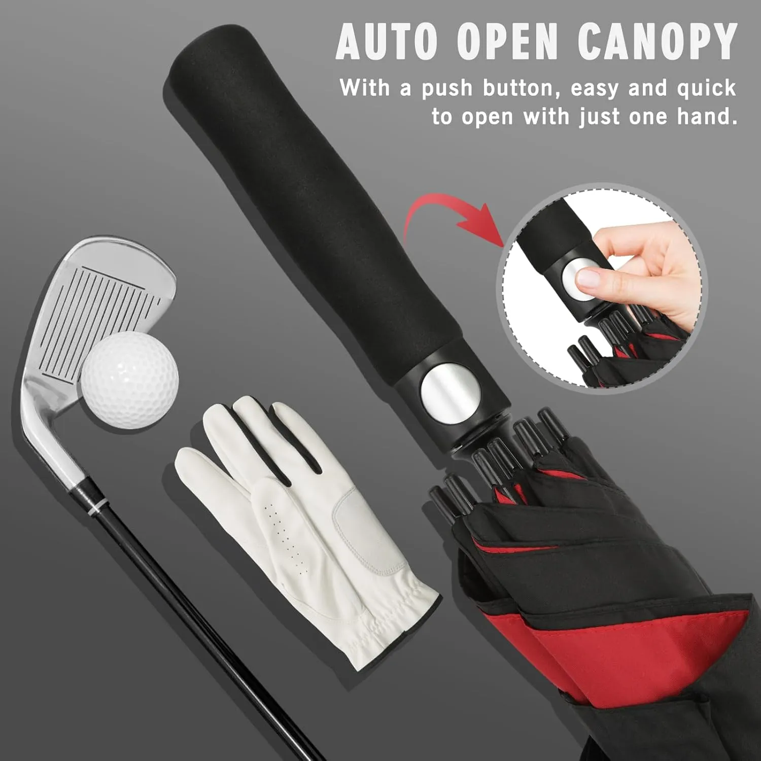 ZOMAKE Large Golf Umbrella for Rain Heavy Duty,Big Golf umbrellas Windproof,51/54/62/68 Inch Extra Large Oversized Umbrella