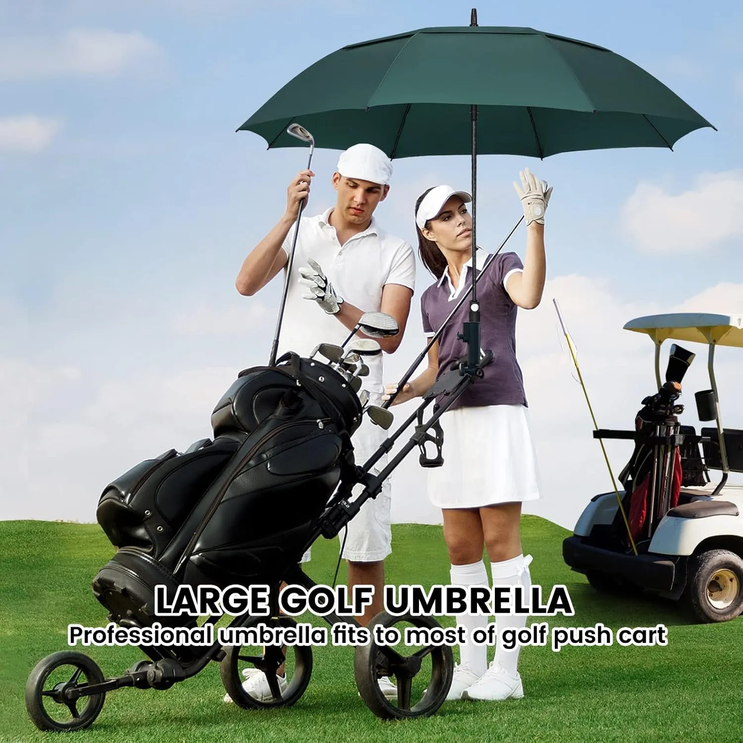 ZOMAKE Large Golf Umbrella for Rain Heavy Duty,Big Golf umbrellas Windproof,51/54/62/68 Inch Extra Large Oversized Umbrella